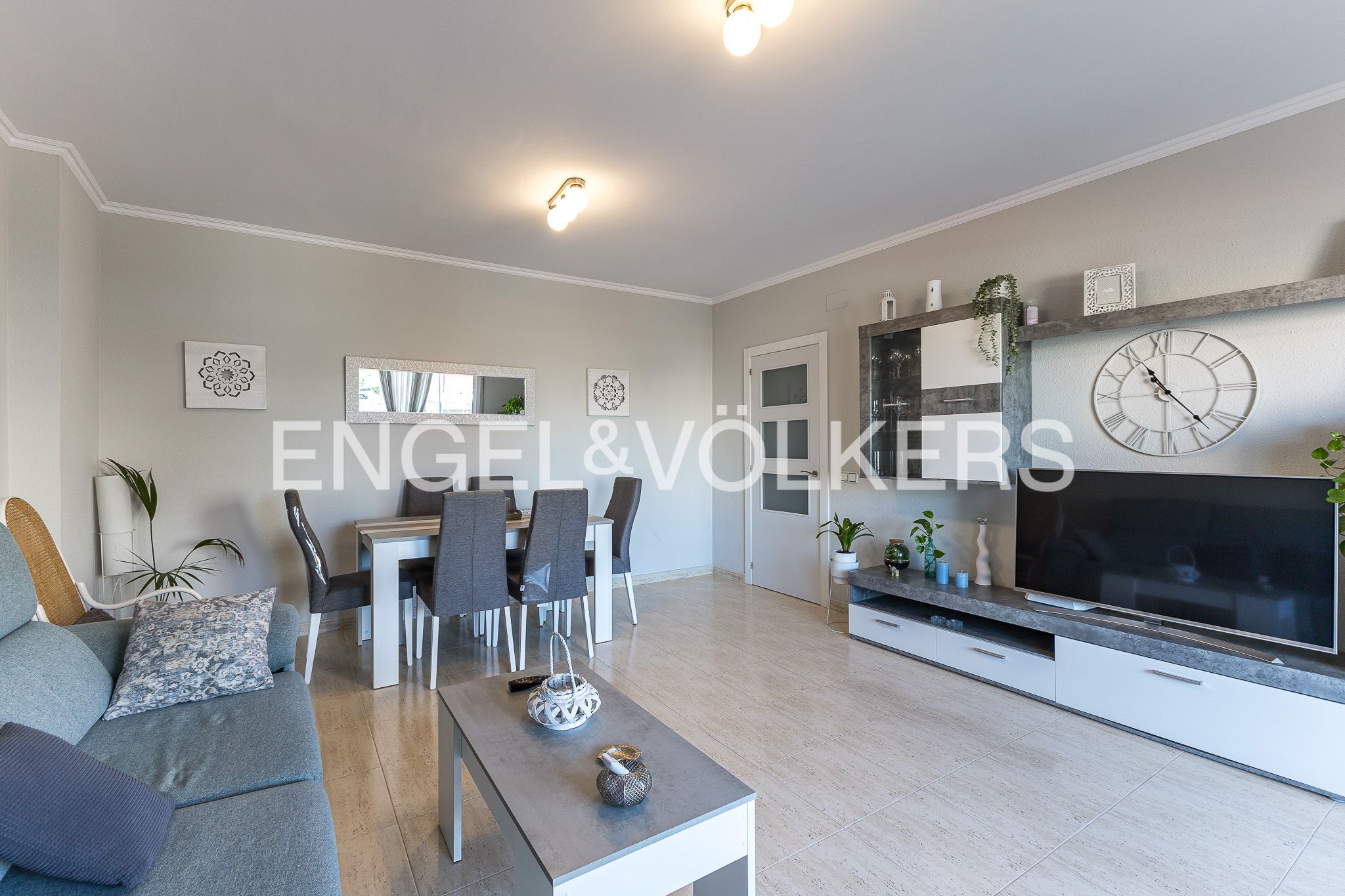 Sala d'estar de Apartament en venda en Cubelles amb Aire condicionat, Calefacció i Terrassa