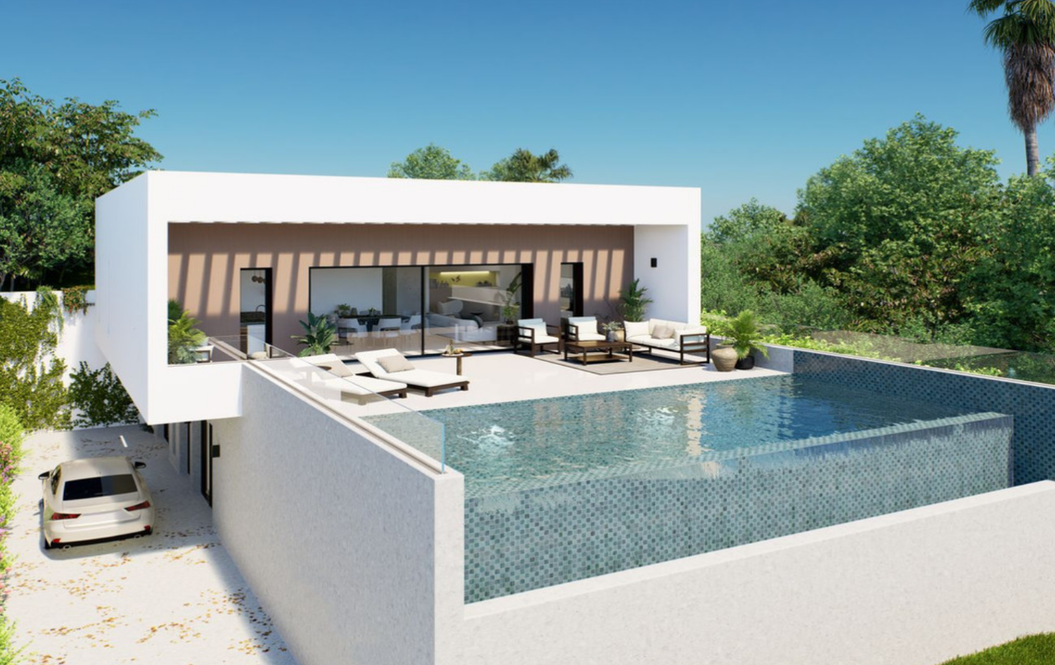 Swimming pool of House or chalet for sale in Estepona  with Air Conditioner, Heating and Terrace