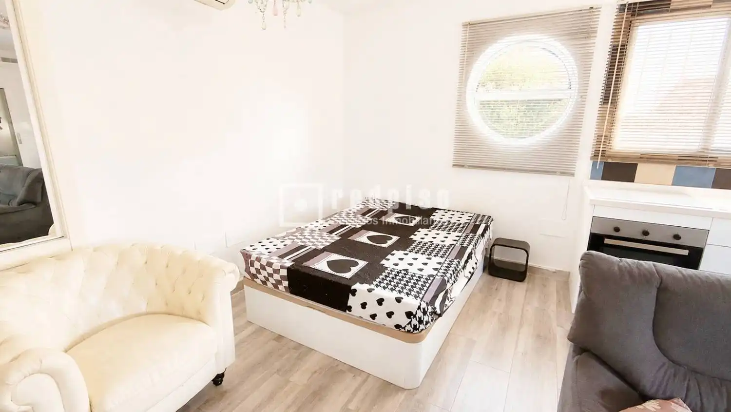 Habitación de Estudio de alquiler en Málaga con Aire acondicionado y Amueblado