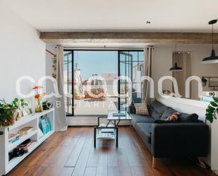 Living room of Attic for sale in  Valencia Capital  with Air Conditioner and Terrace