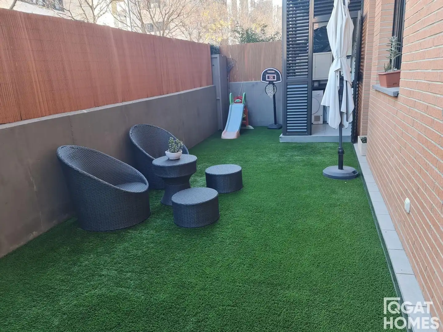 Terrassa de Pis de lloguer en Sant Cugat del Vallès amb Aire condicionat, Jardí privat i Terrassa