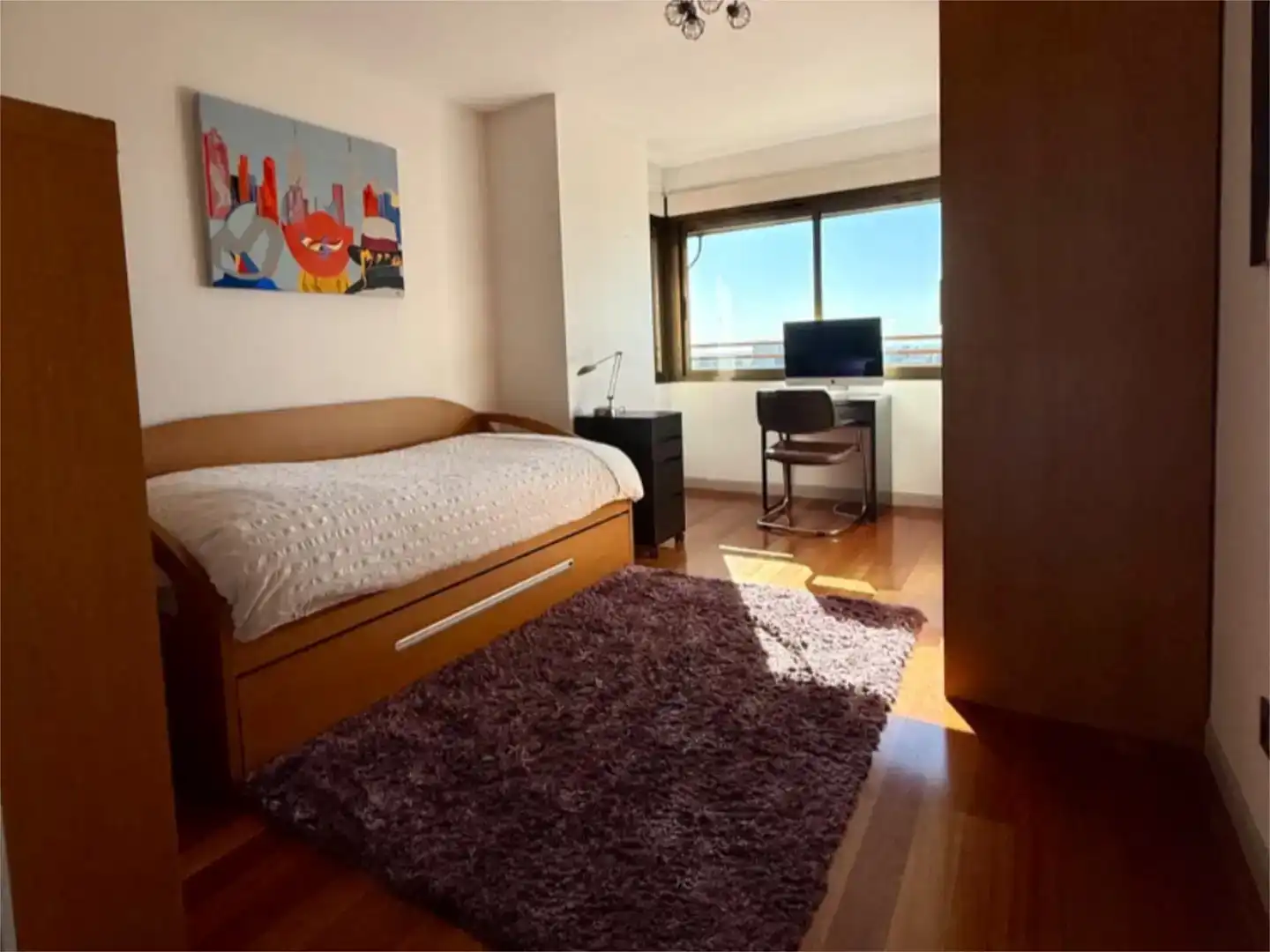 Schlafzimmer von Wohnung zum Verkauf in  Madrid Capital mit Klimaanlage und Schwimmbad