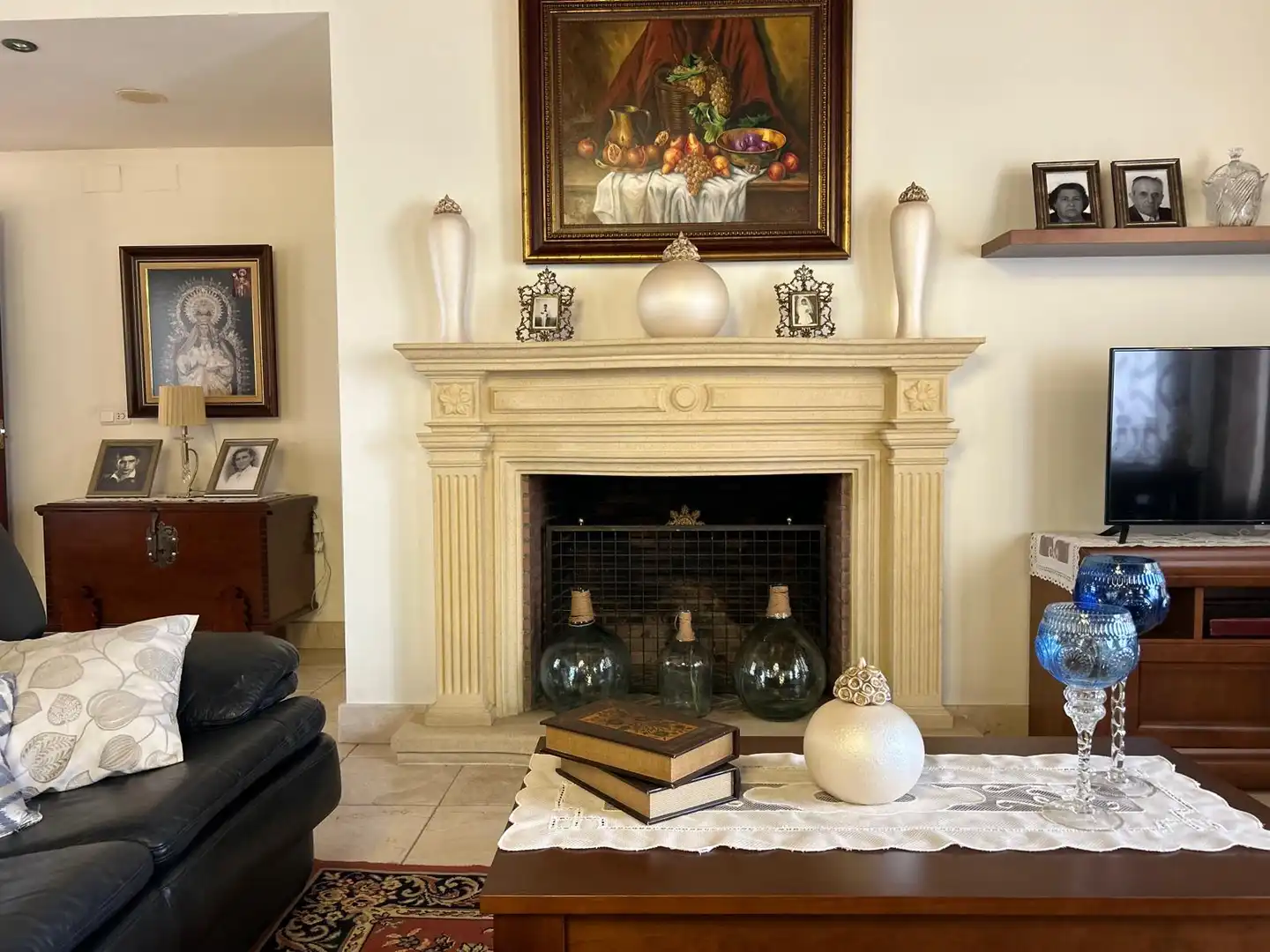 Sala d'estar de Casa o xalet en venda en Villanueva de los Castillejos amb Aire condicionat, Calefacció i Jardí privat
