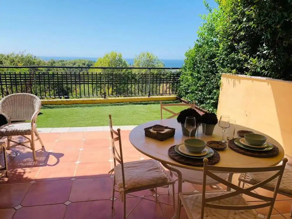 Terraza de Planta baja de alquiler en Marbella con Aire acondicionado, Terraza y Piscina