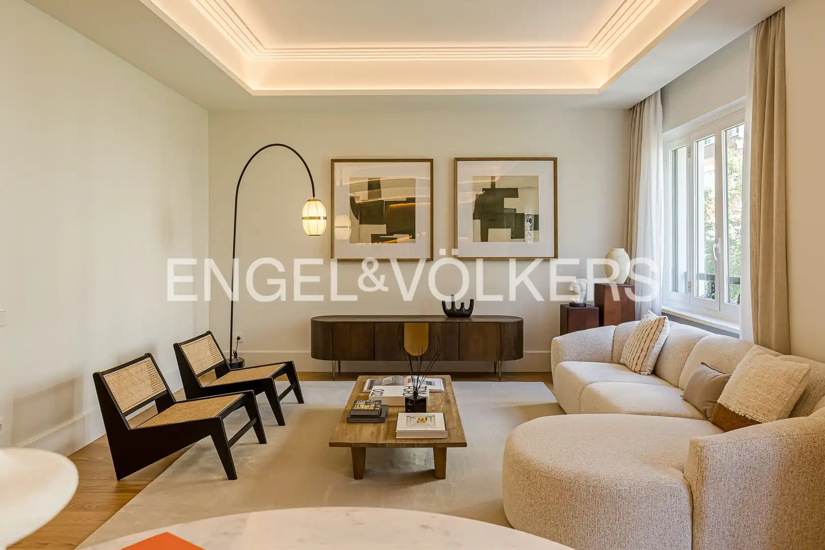 Wohnzimmer von Wohnung zum Verkauf in Madrid mit Klimaanlage, Heizung und Terrasse