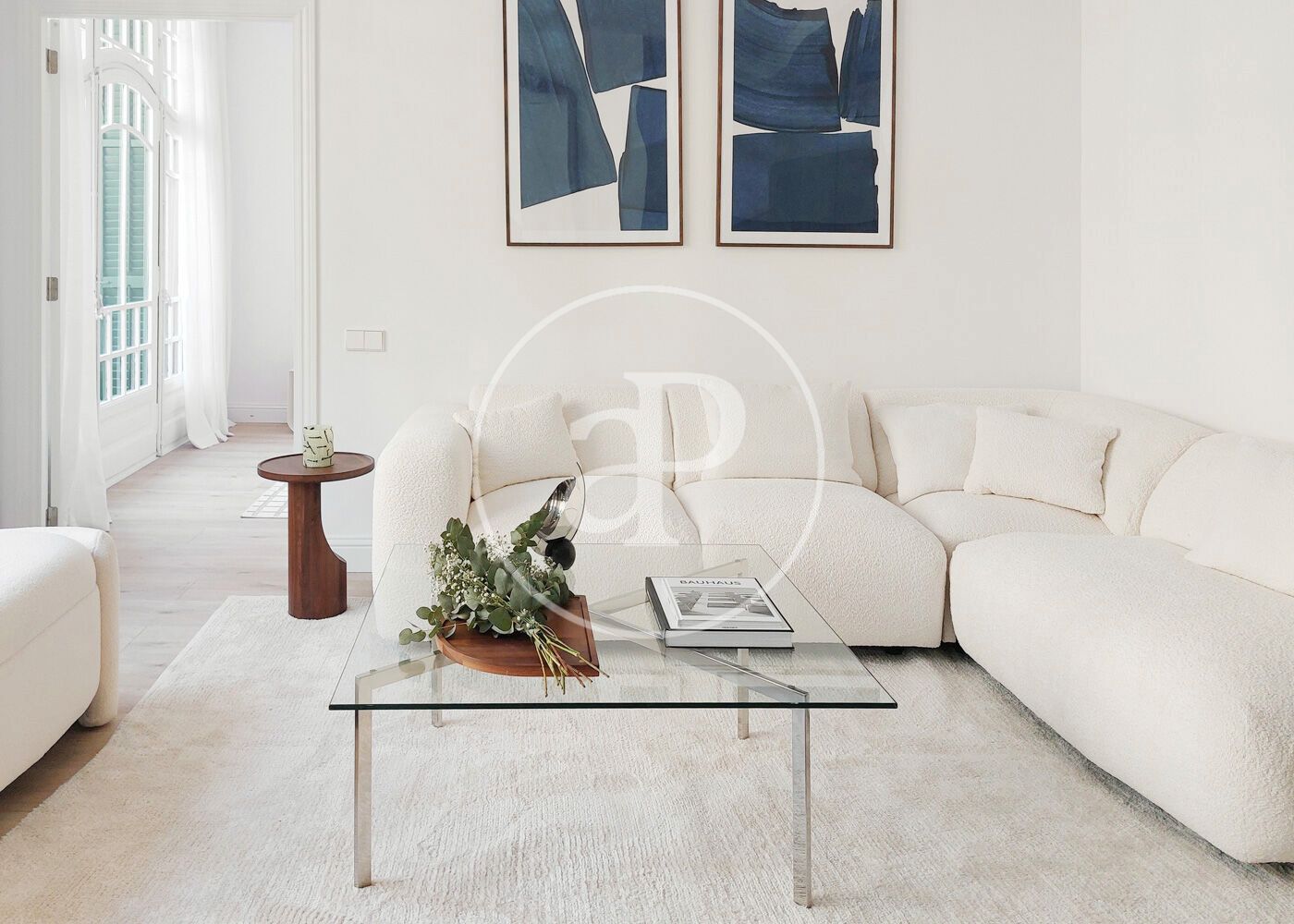 Sala de estar de Piso en venta en  Barcelona Capital con Aire acondicionado, Calefacción y Balcón