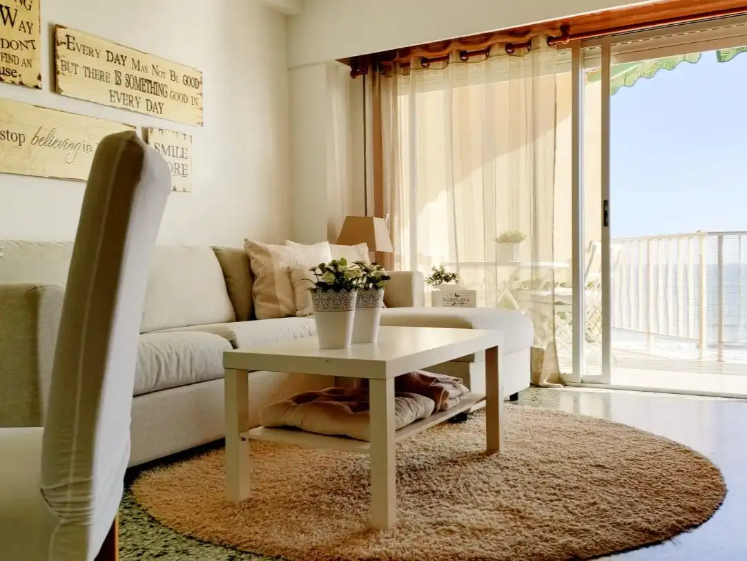 Sala d'estar de Apartament en venda en Cullera amb Aire condicionat, Terrassa i Piscina