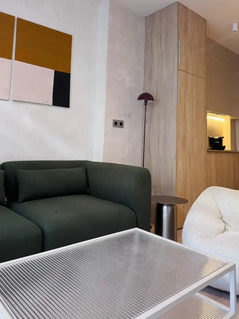 Sala d'estar de Apartament de lloguer en Málaga amb Moblat i Rentadora