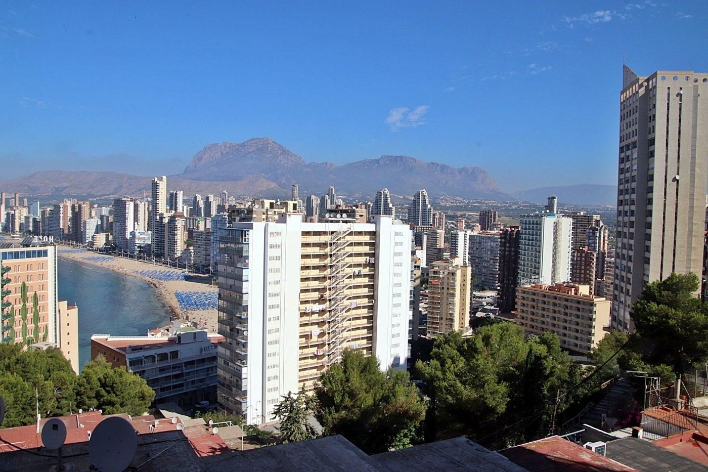 Vista exterior de Apartament en venda en Benidorm amb Jardí privat