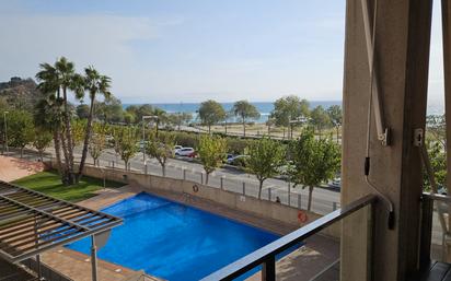 Swimming pool of Flat for sale in Montgat  with Air Conditioner, Heating and Balcony