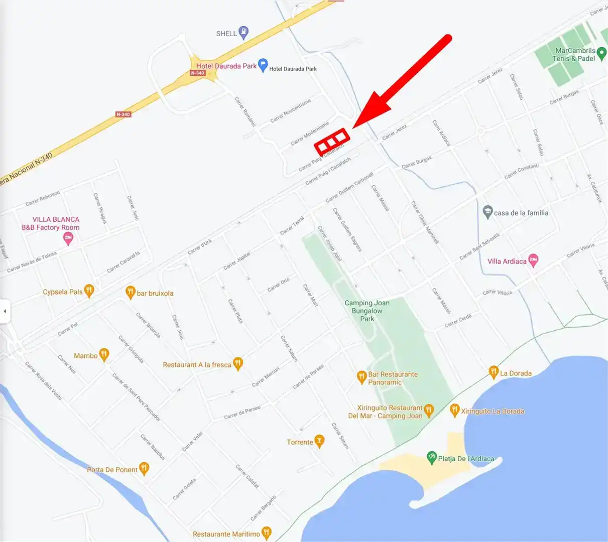 Vista exterior de Terreno en venta en Cambrils
