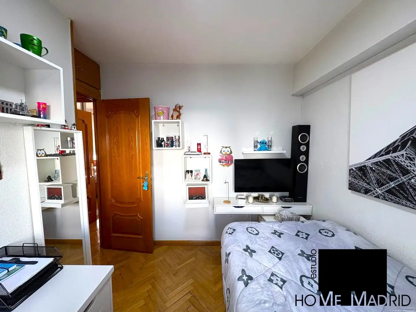 Bedroom of Flat for sale in Madrid  with Air Conditioner, Heating and Parquet flooring