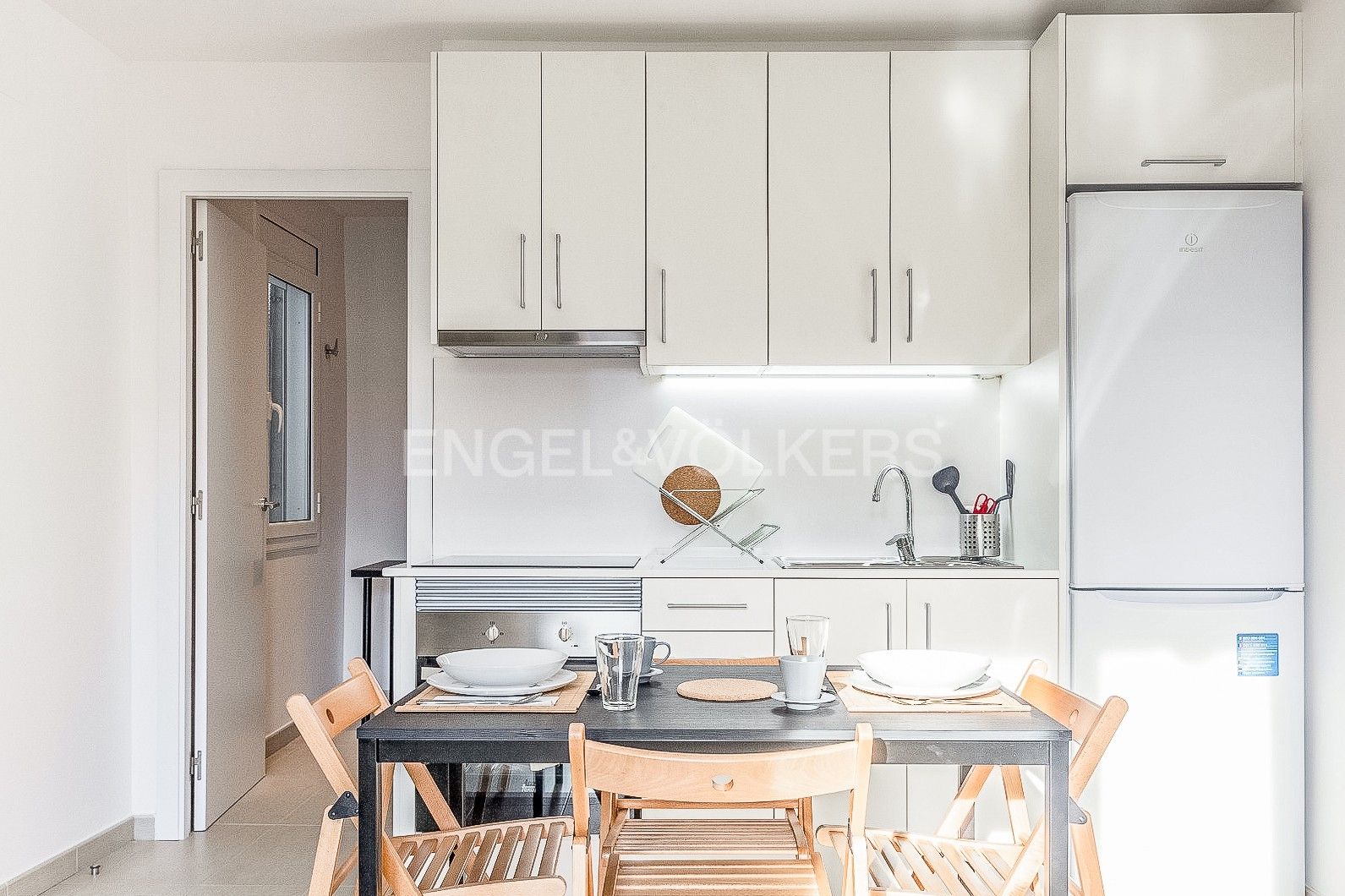 Kitchen of Apartment for sale in  Barcelona Capital  with Air Conditioner, Heating and Balcony