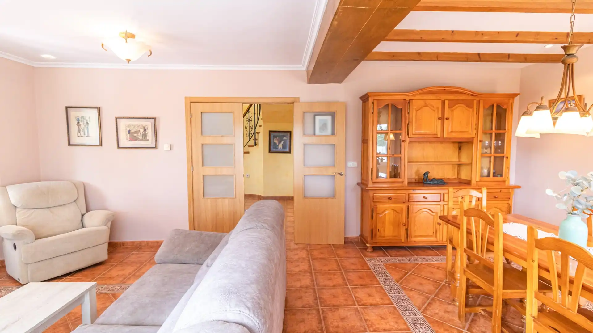 Sala de estar de Casa o chalet en venta en Elche / Elx con Aire acondicionado, Calefacción y Terraza