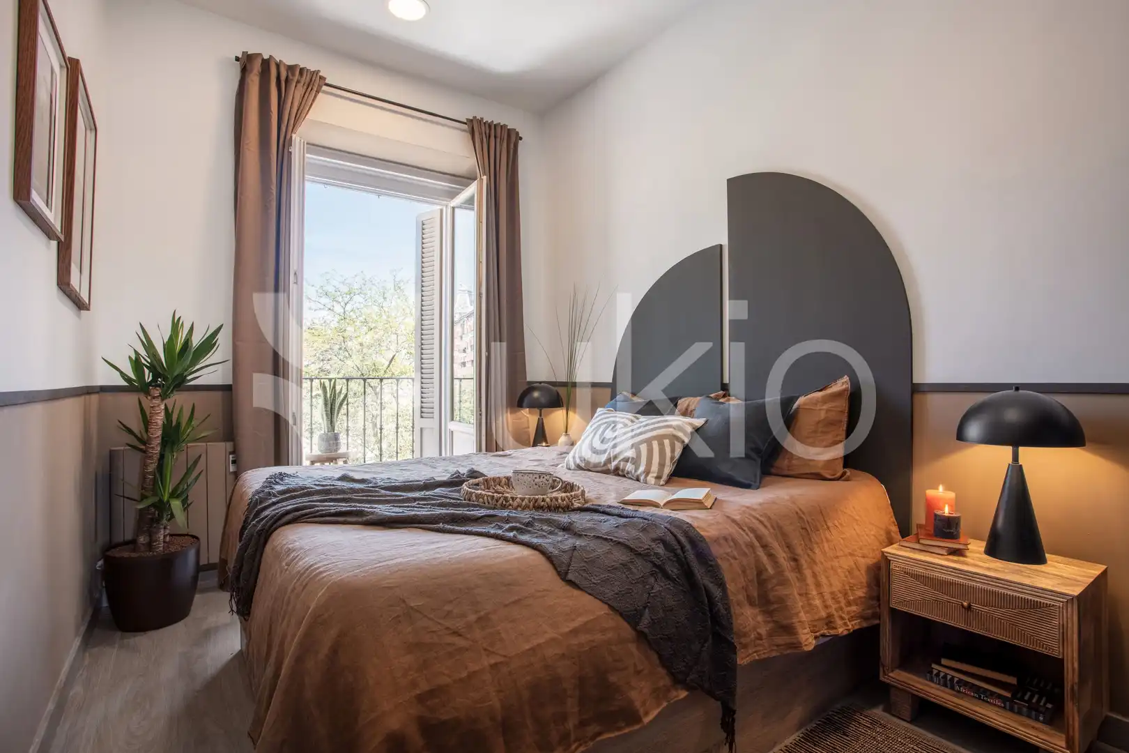 Habitación de Apartamento de alquiler en Madrid con Aire acondicionado, Amueblado y Horno