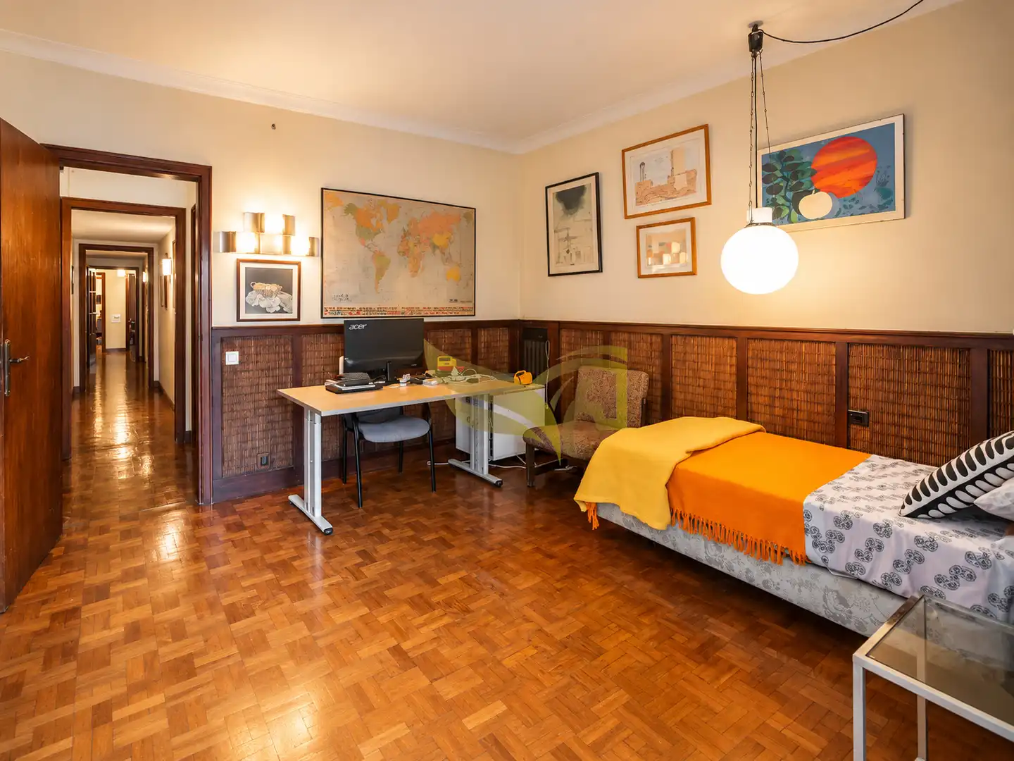 Bedroom of Flat for sale in Madrid  with Air Conditioner and Parquet flooring