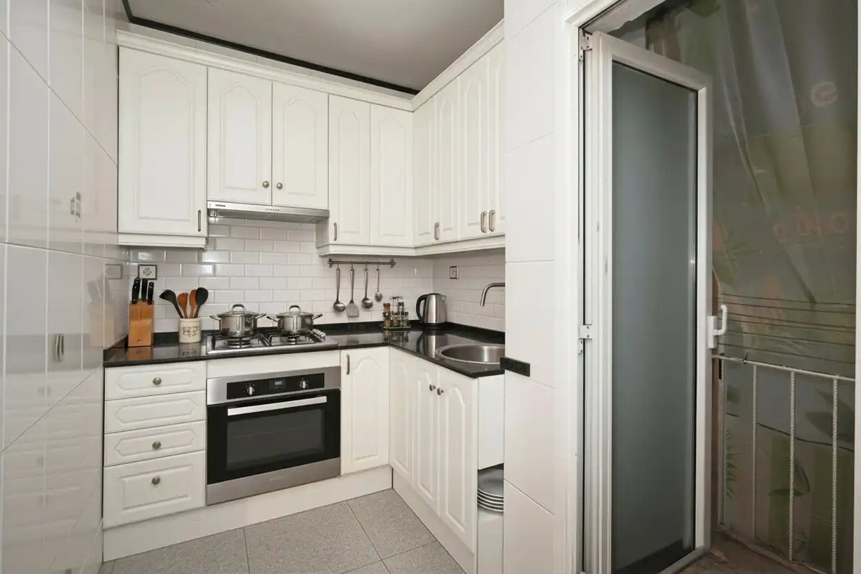 Cocina de Piso en venta en L'Hospitalet de Llobregat con Balcón