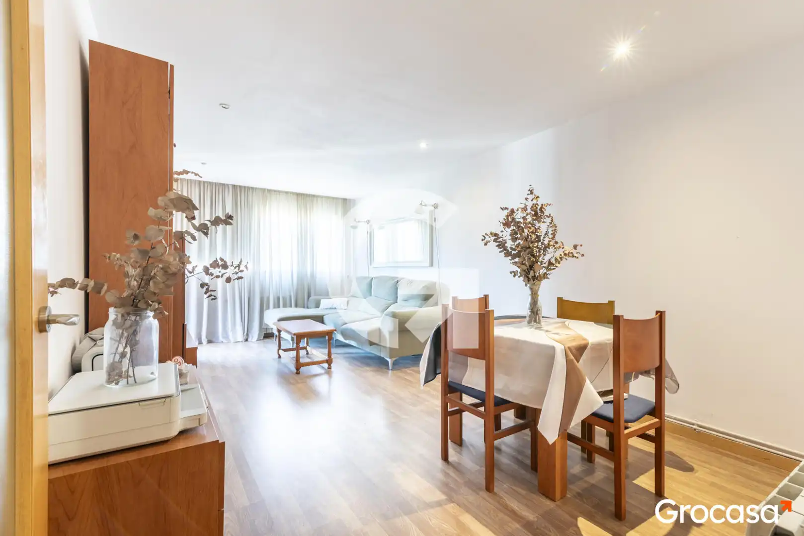 Living room of Flat for sale in Cornellà de Llobregat  with Heating and Balcony