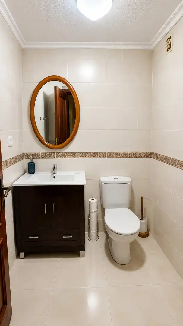 Badezimmer von Wohnung zur Miete in Santander mit Heizung, Terrasse und Möbliert