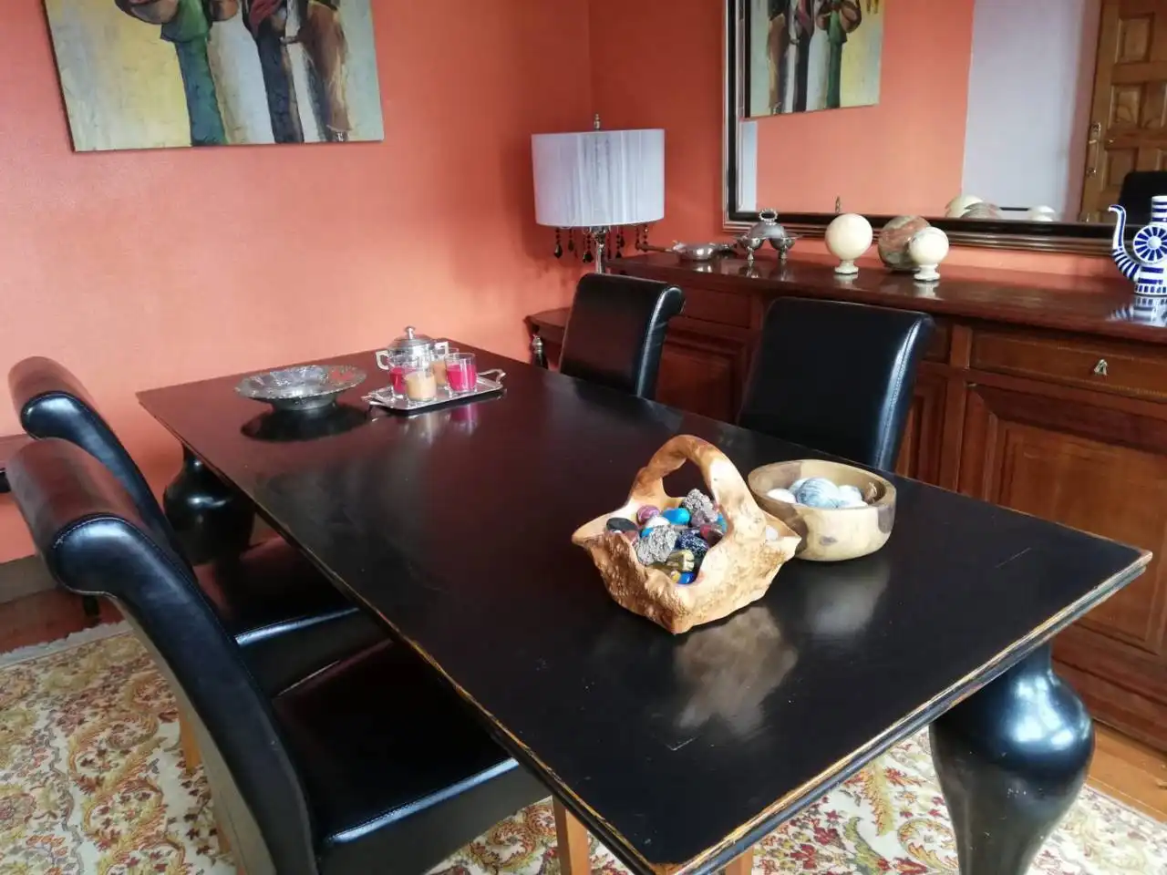 Comedor de Piso de alquiler en Vilagarcía de Arousa con Calefacción, Parquet y Amueblado