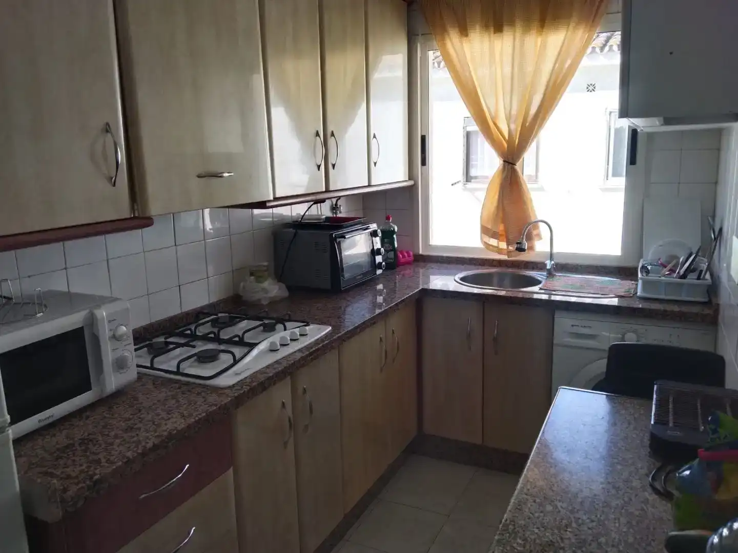 Kitchen of Flat for rent in Benalmádena  with Air Conditioner and Furnished