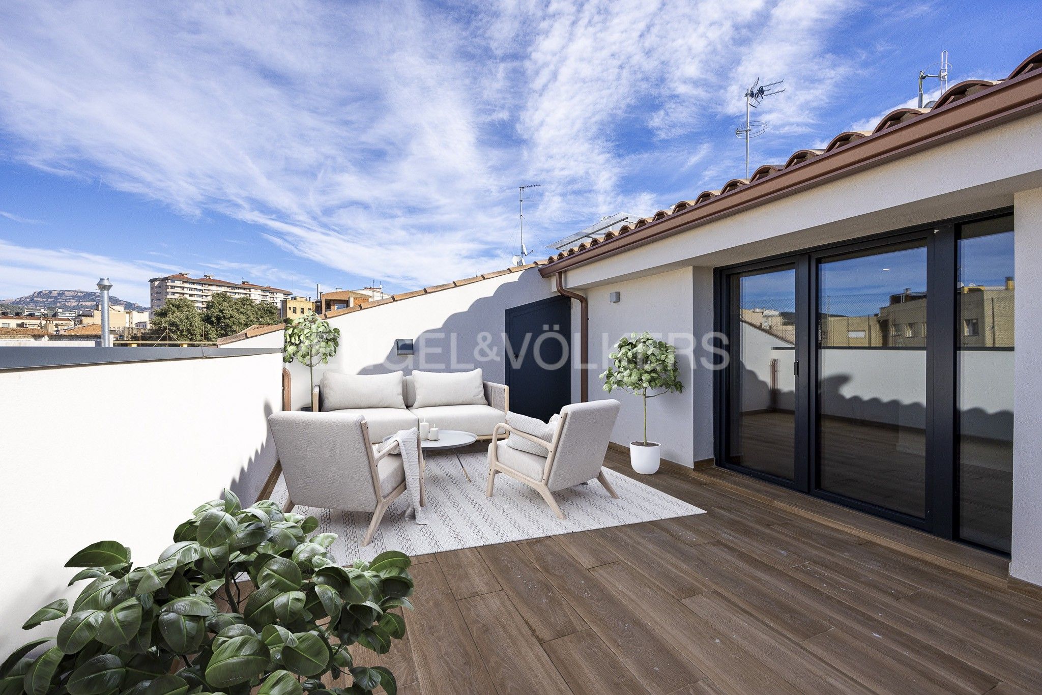 Terrace of Attic for sale in Terrassa  with Air Conditioner, Heating and Parquet flooring