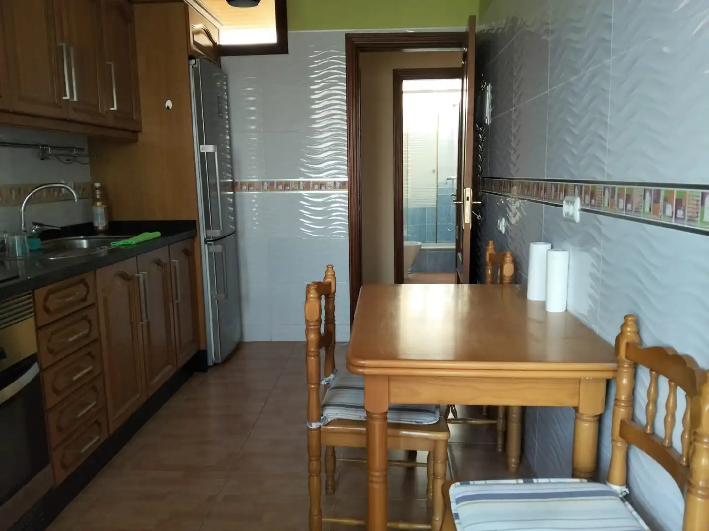 Küche von Erdgeschoss zur Miete in Arona mit Terrasse, Möbliert und Ofen
