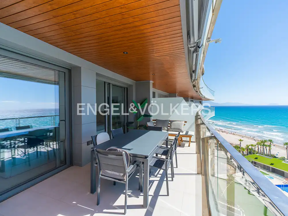 Balcony of Flat for rent in Alicante / Alacant  with Air Conditioner, Terrace and Furnished