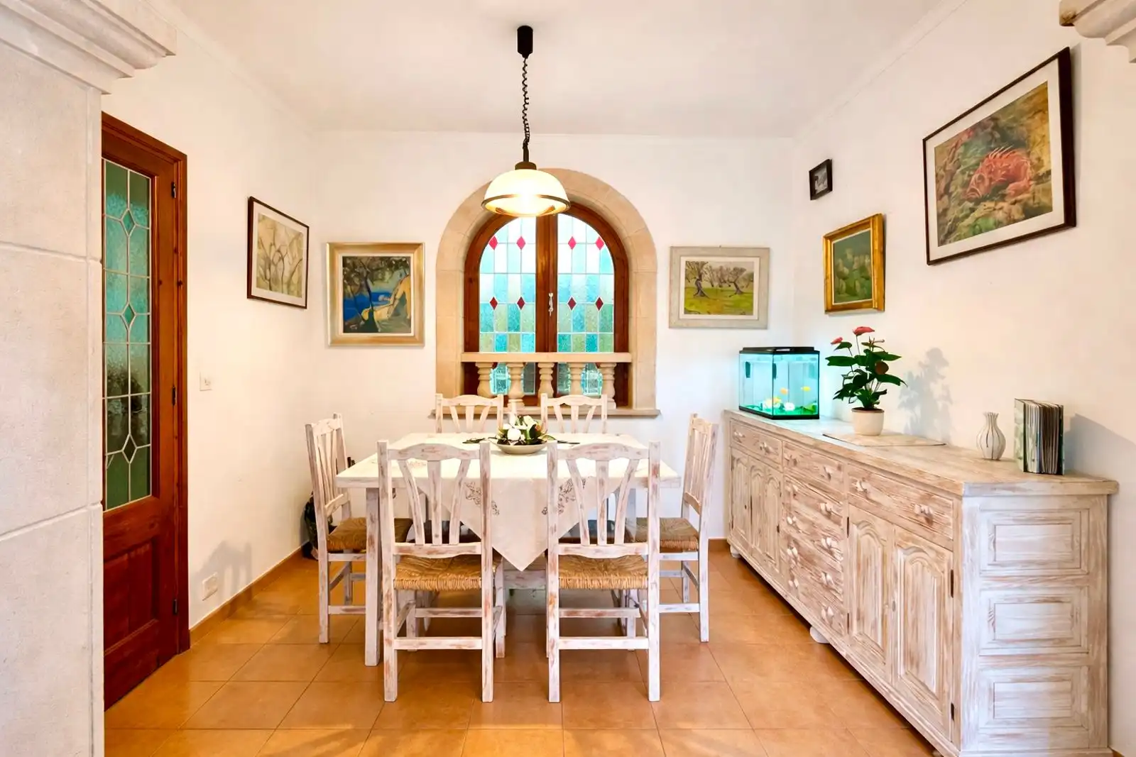 Esszimmer von Wohnungen zum Verkauf in Pollença mit Heizung, Terrasse und Abstellraum