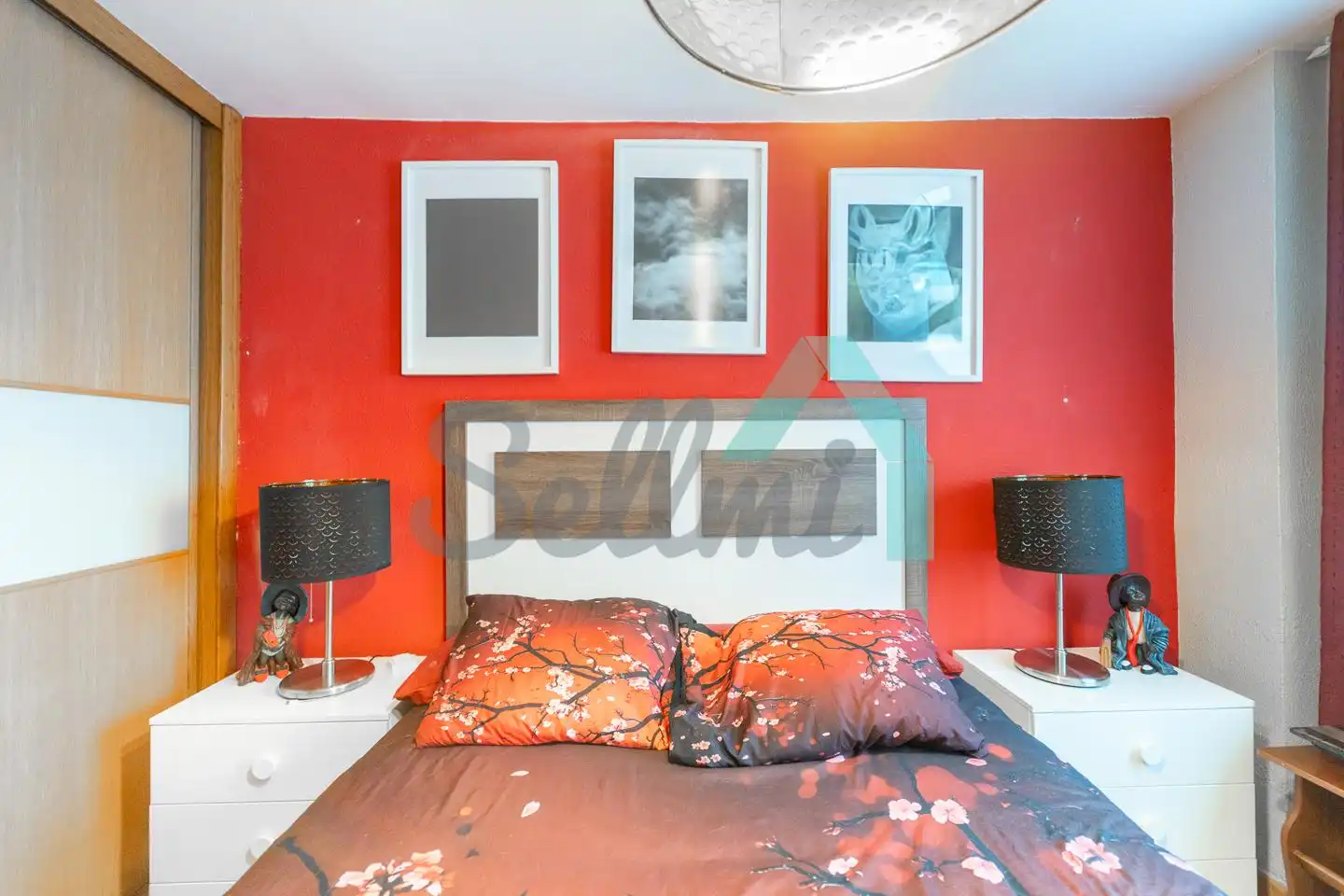 Schlafzimmer von Wohnung zum Verkauf in Mieres (Asturias) mit Heizung, Abstellraum und Möbliert