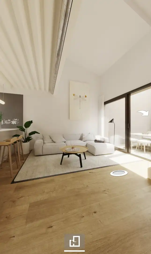 Sala de estar de Casa adosada en venta en Rubí con Aire acondicionado, Calefacción y Terraza