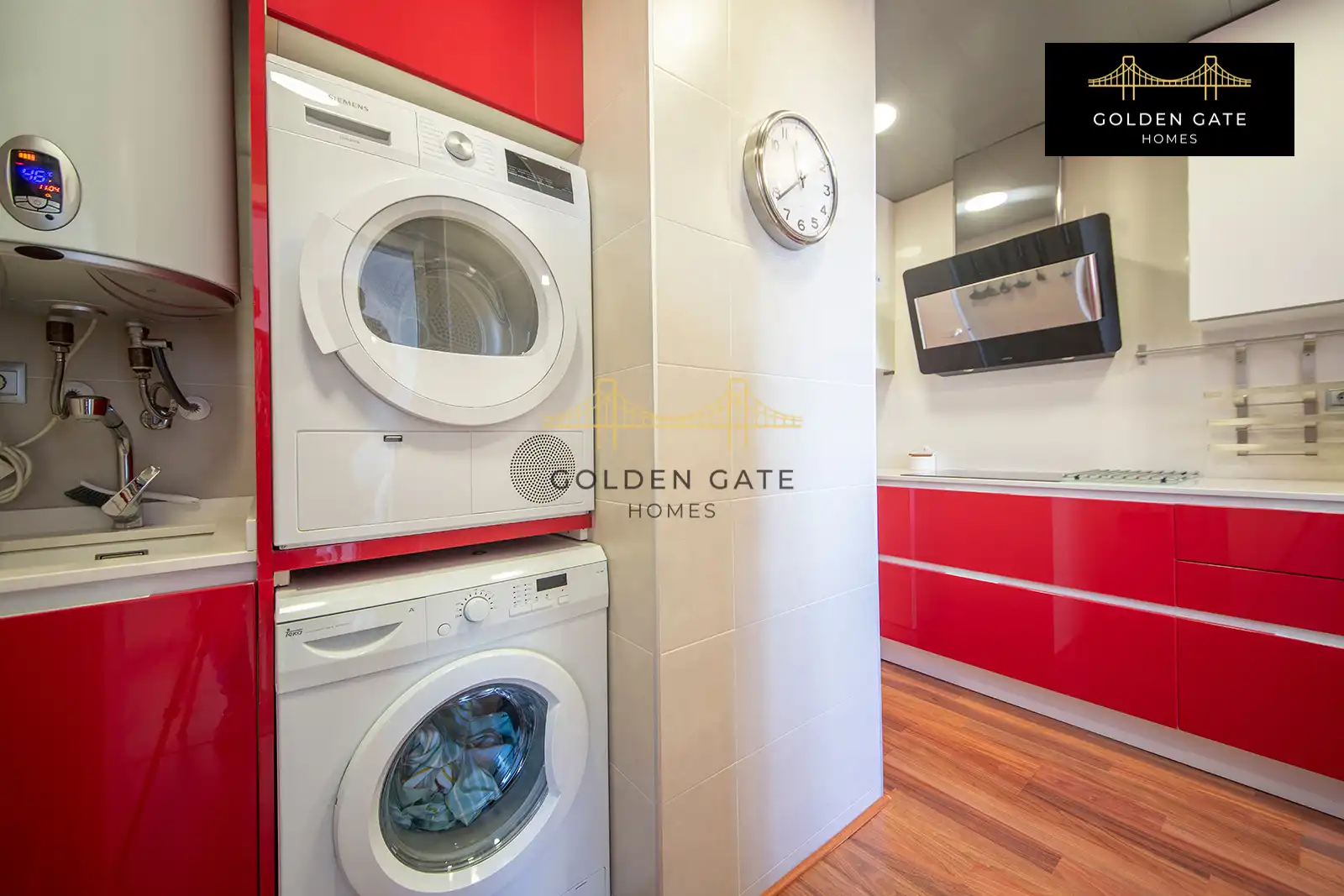 Cocina de Piso de alquiler en Barcelona con Aire acondicionado, Calefacción y Parquet