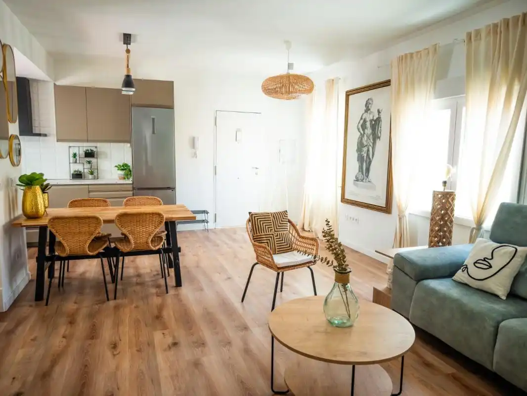 Sala de estar de Ático en venta en Málaga con Aire acondicionado, Calefacción y Terraza