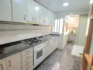 Kitchen of Flat for rent in Valencia  with Air Conditioner, Furnished and Balcony