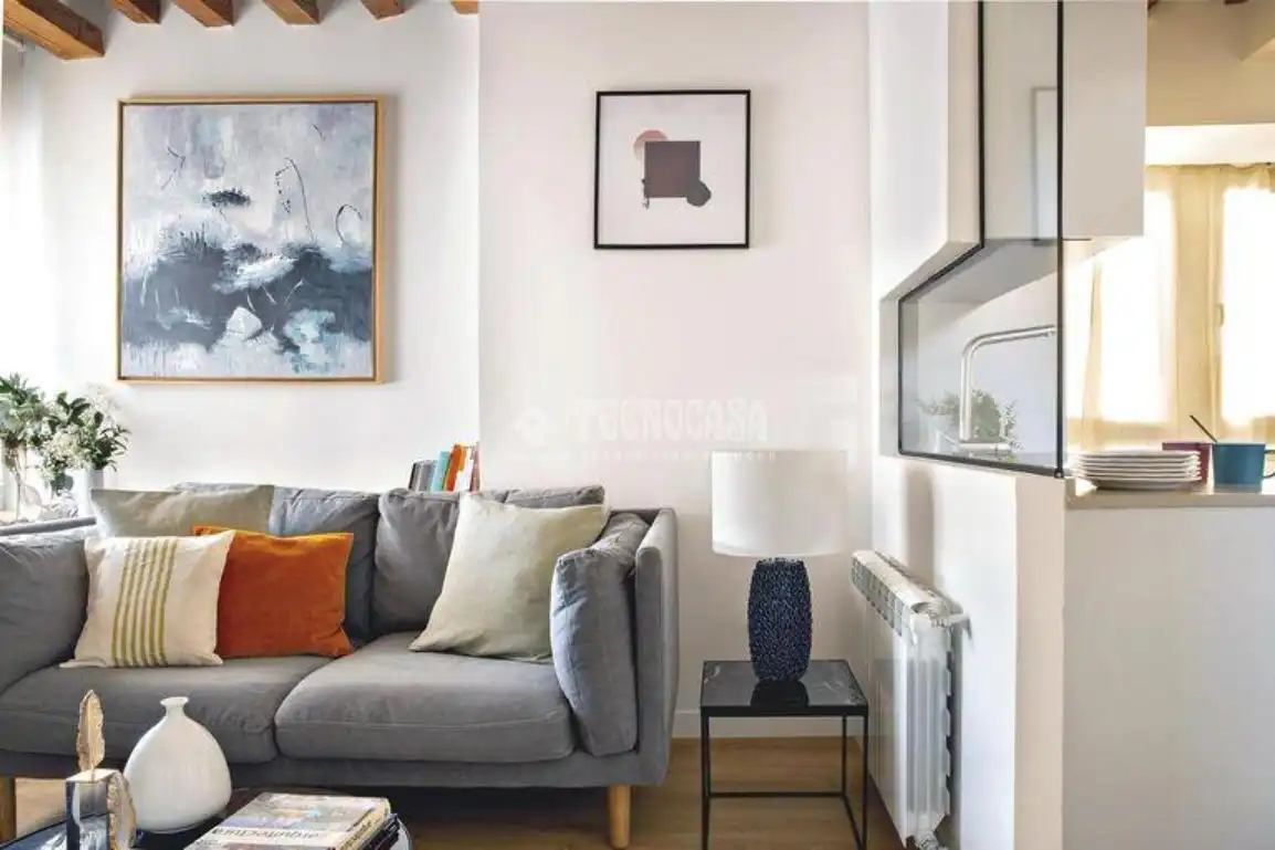 Sala de estar de Piso de alquiler en Madrid con Aire acondicionado, Calefacción y Amueblado