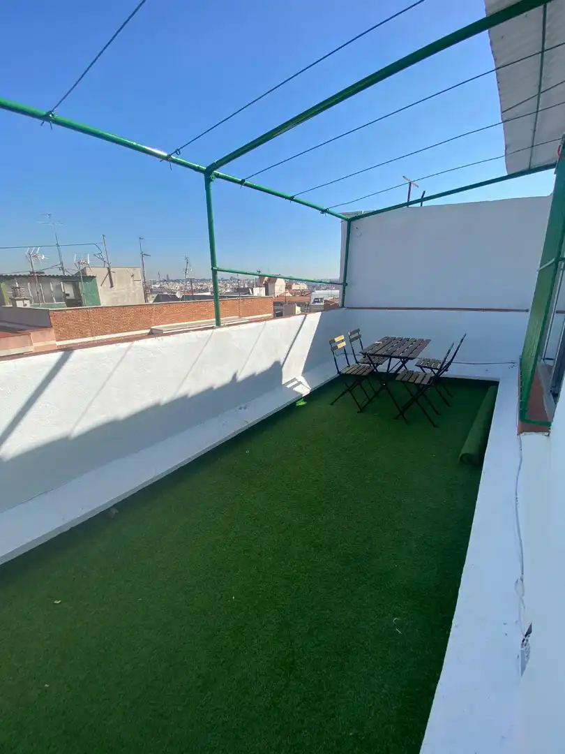 Terrace of Attic for rent in Madrid  with Heating, Terrace and Furnished