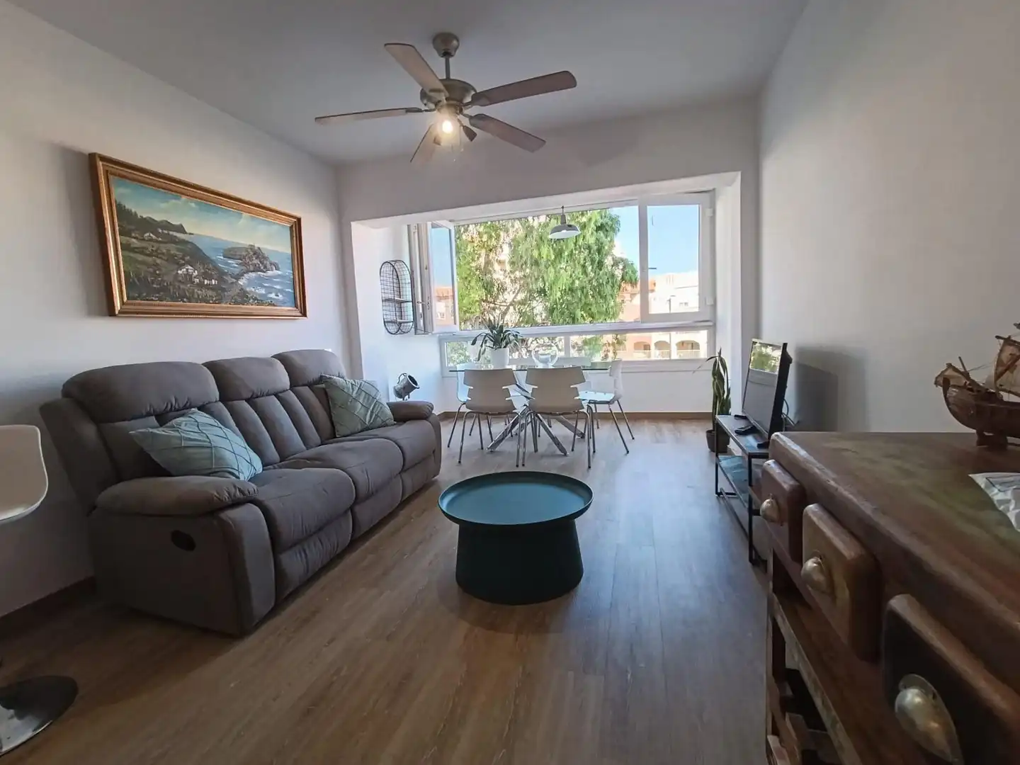 Living room of Flat for rent in El Ejido  with Private garden, Furnished and Community pool