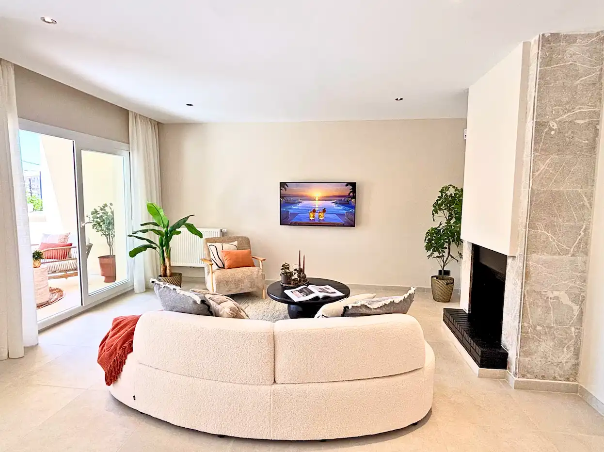 Sala d'estar de Casa o xalet en venda en  Palma de Mallorca amb Aire condicionat, Calefacció i Jardí privat