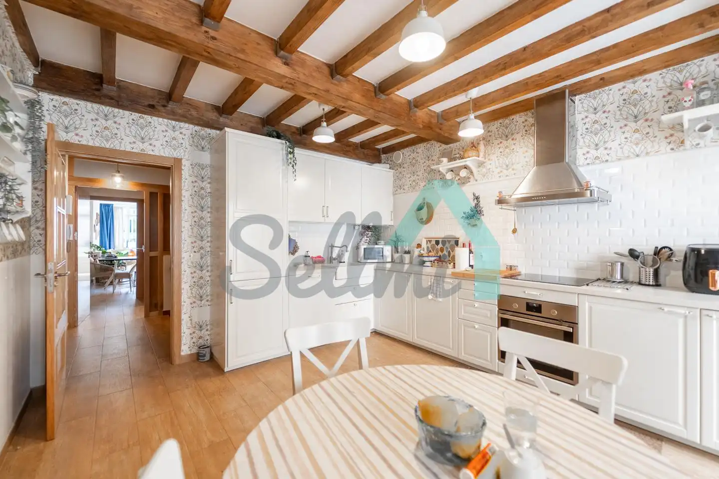 Cocina de Casa adosada en venta en Ribadeo con Calefacción, Jardín privado y Terraza