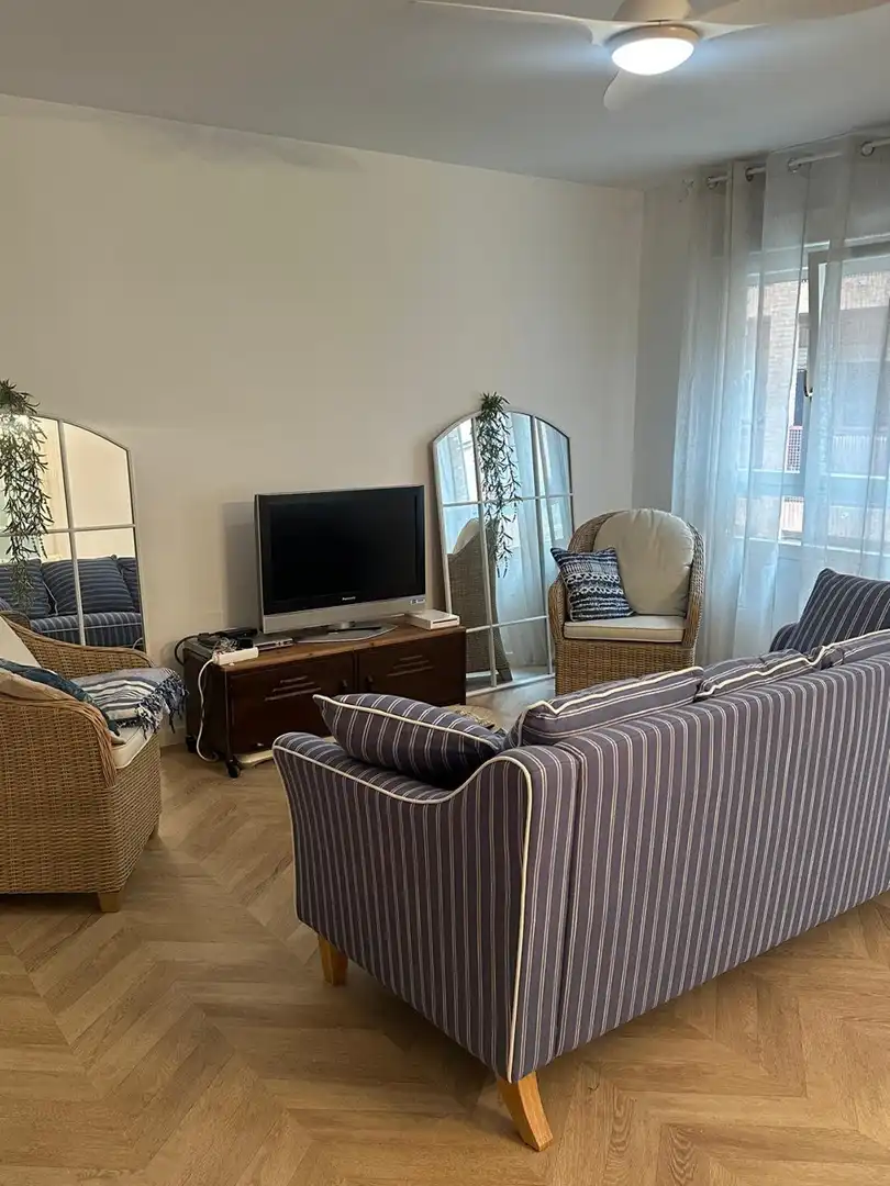 Sala d'estar de Pis de lloguer en Valencia amb Moblat i Balcó