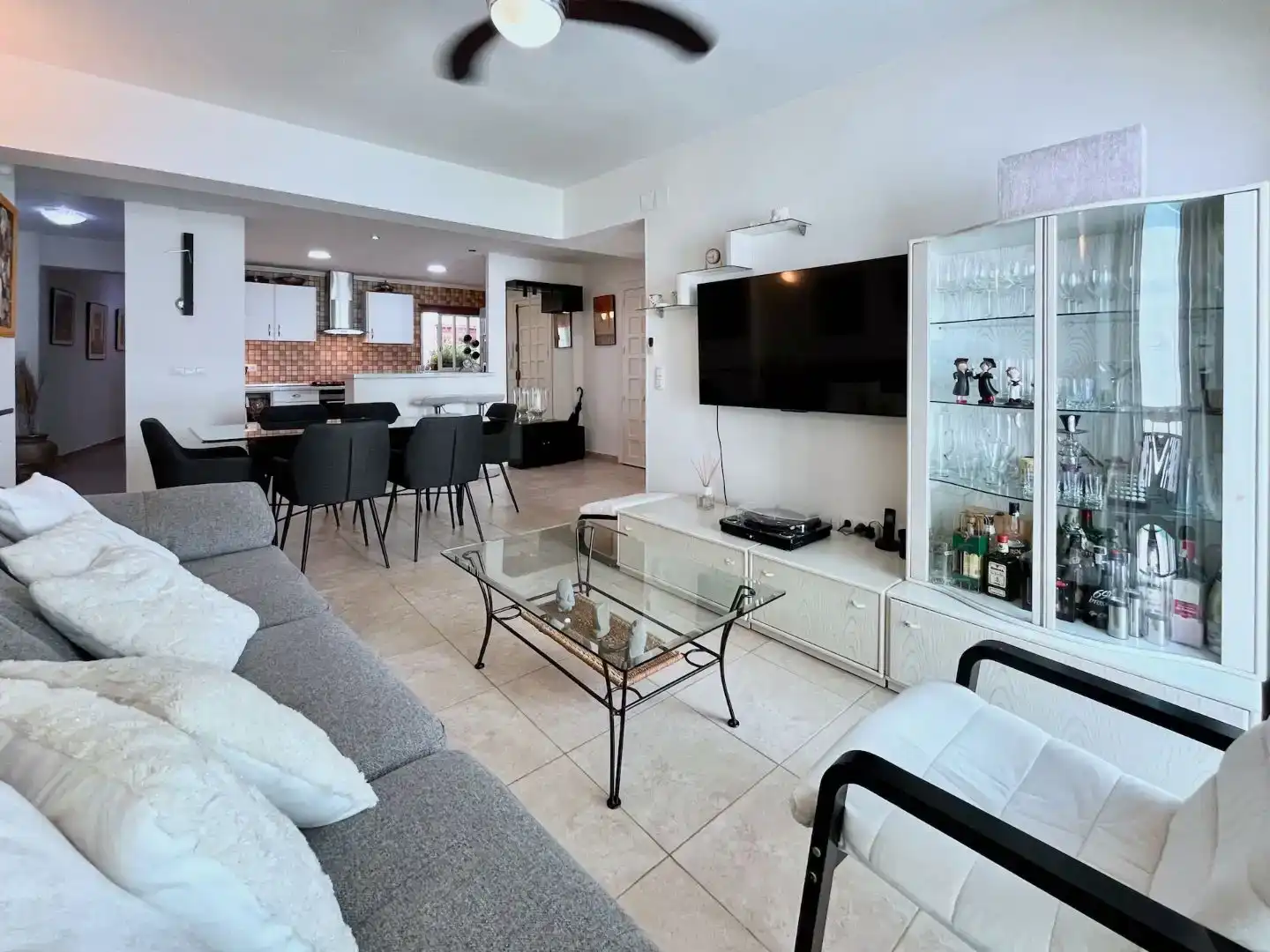 Sala de estar de Piso en venta en Jávea / Xàbia con Aire acondicionado y Balcón
