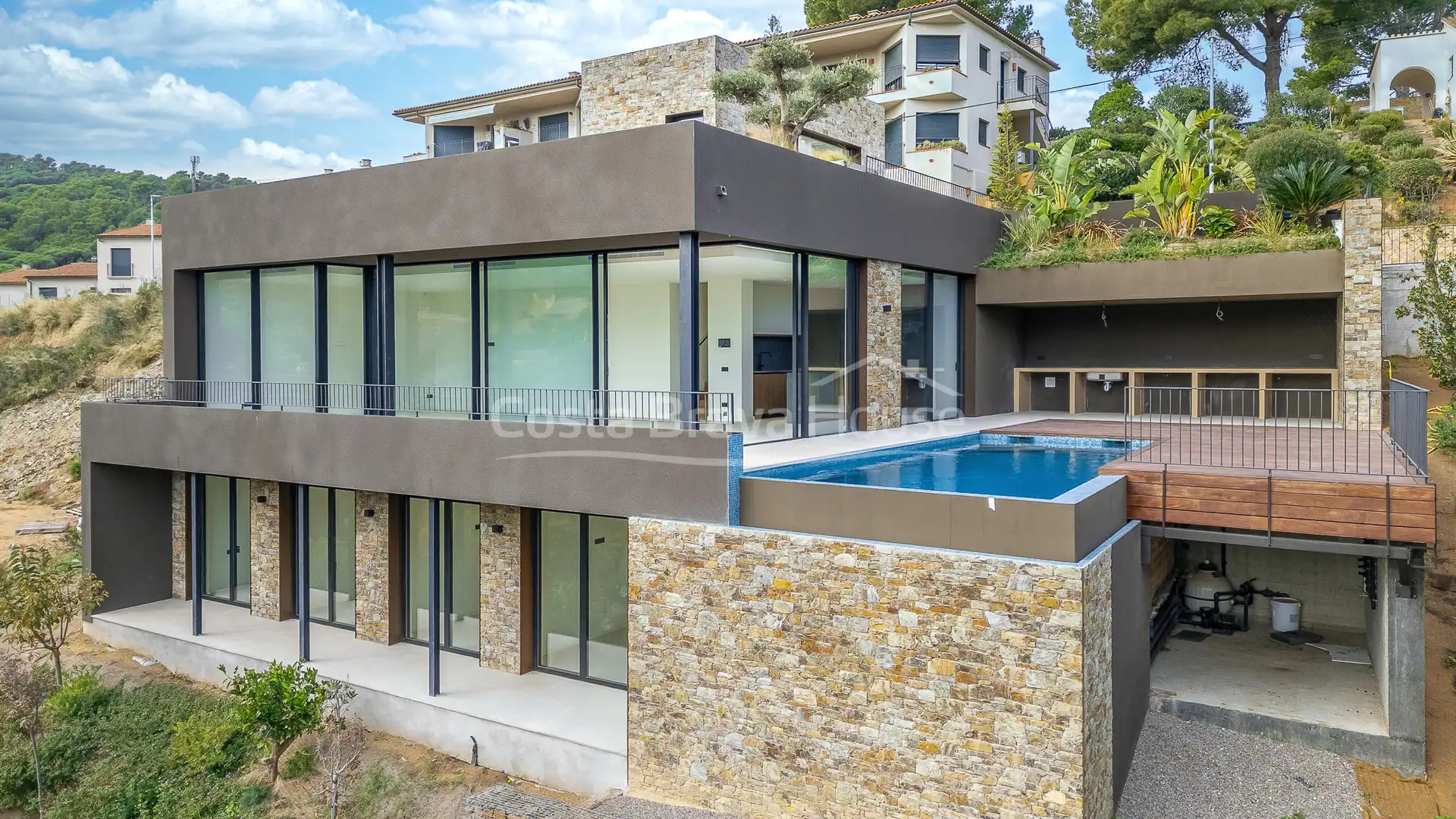 Exterior view of Houses for sale in Begur  with Air Conditioner, Heating and Private garden