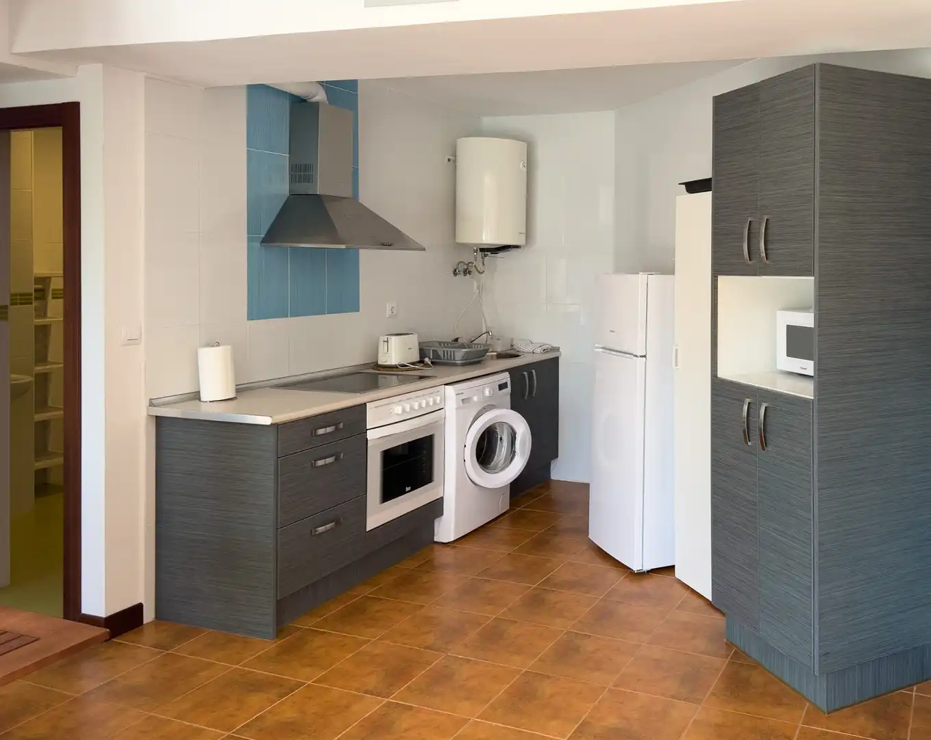 Küche von Wohnung zum Verkauf in Alfoz de Lloredo mit Klimaanlage und Terrasse