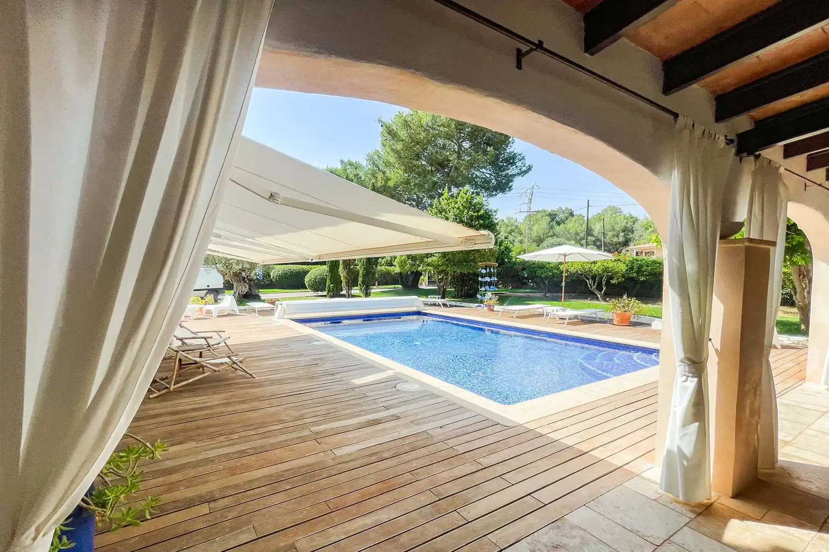 Piscina de Finca rústica en venta en Muro con Aire acondicionado, Terraza y Amueblado