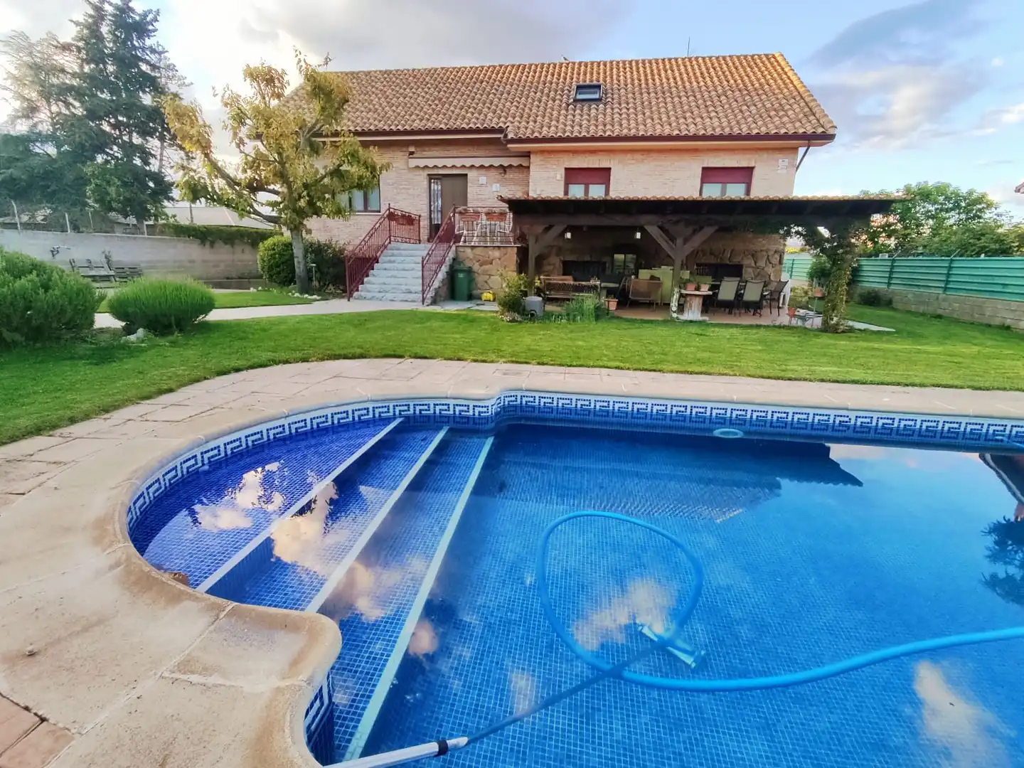 Swimming pool of Houses for sale in Guadarrama  with Heating, Private garden and Storage room