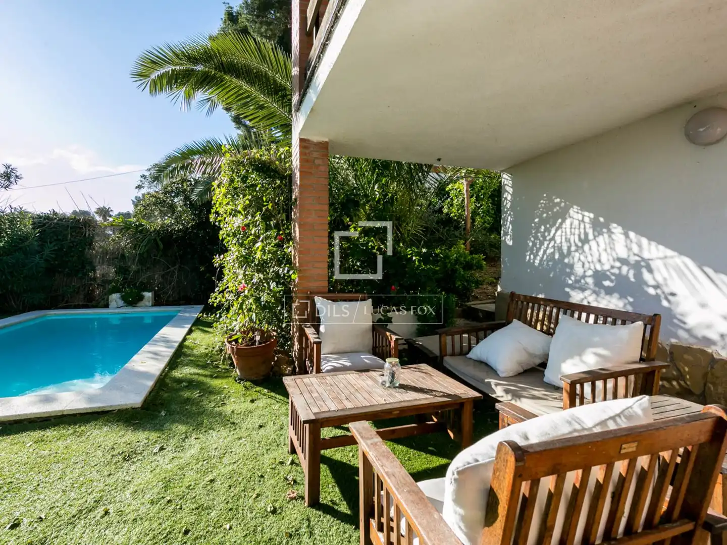 Garden of Houses for sale in Castelldefels  with Air Conditioner, Private garden and Terrace
