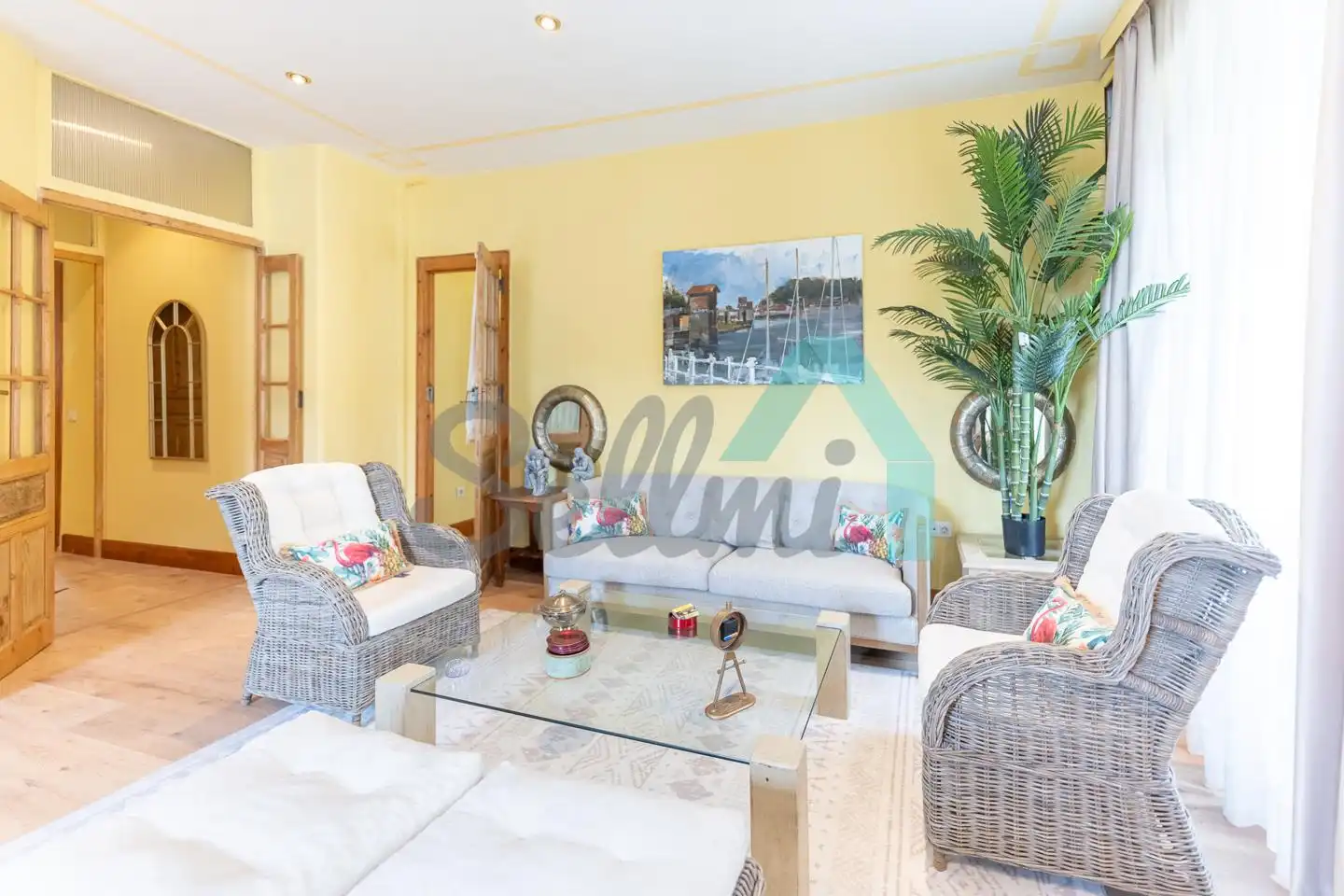 Sala de estar de Piso en venta en Muros de Nalón con Calefacción y Parquet