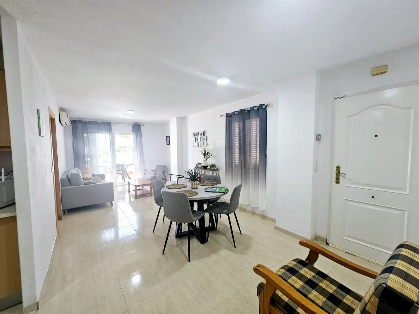 Comedor de Apartamento en venta en Mazarrón con Aire acondicionado, Terraza y Amueblado
