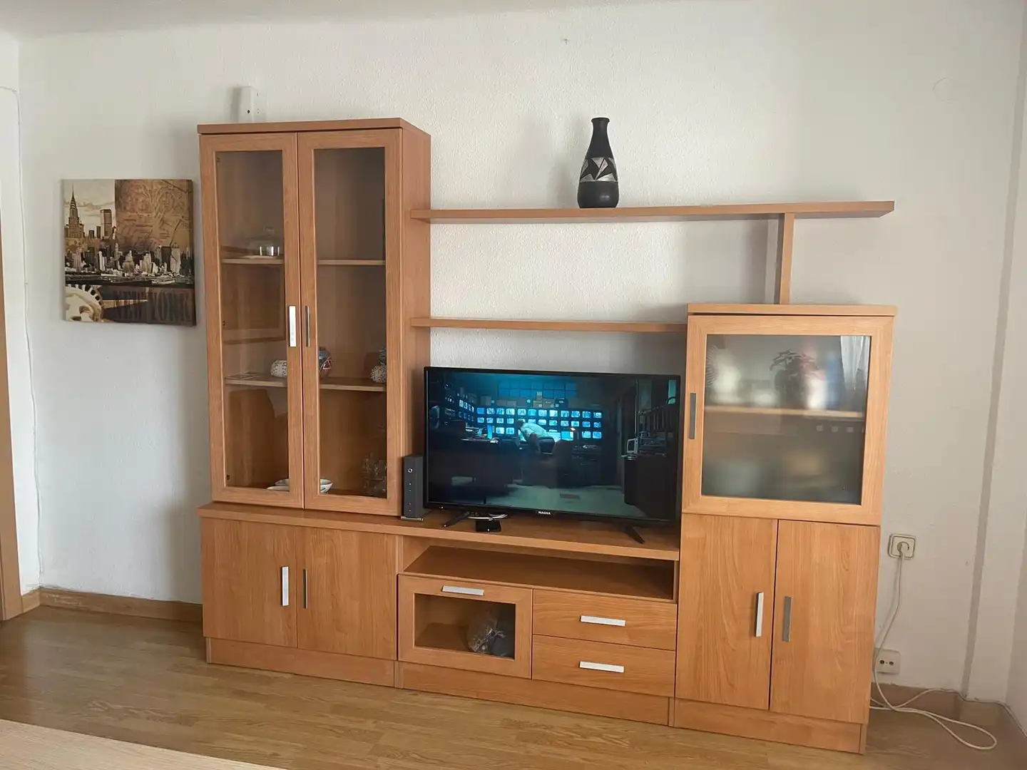 Sala d'estar de Pis de lloguer en Alicante / Alacant amb Moblat, Rentadora i TV