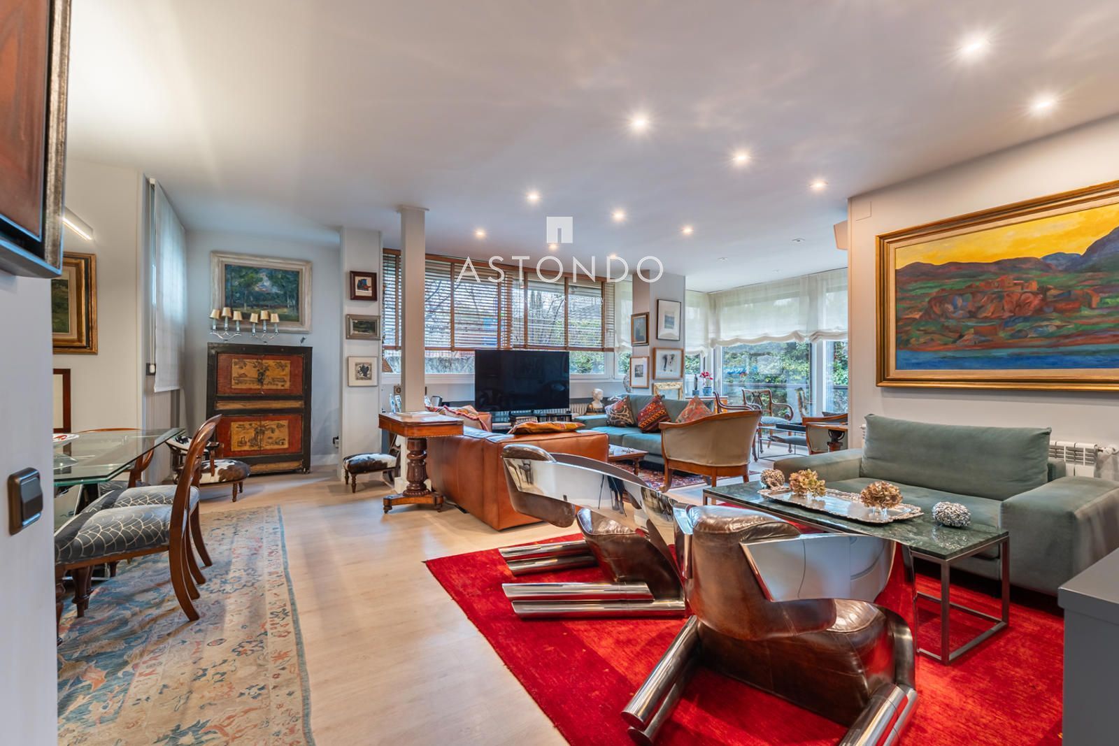 Living room of Flat for sale in  Madrid Capital  with Air Conditioner, Heating and Terrace